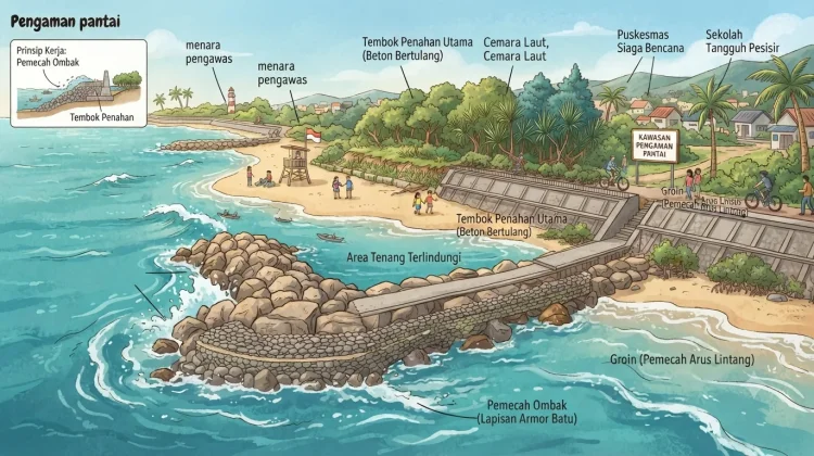 Mengenal Infrastruktur Pengaman Pantai