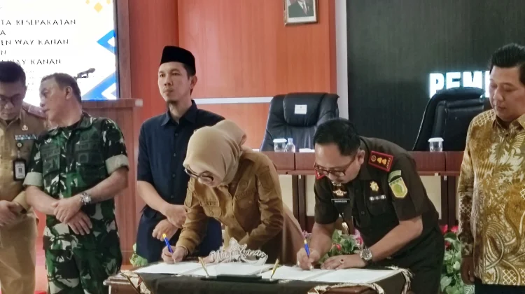 Pemkab Way Kanan Perpanjang Kerja Sama Datun dengan Kejari