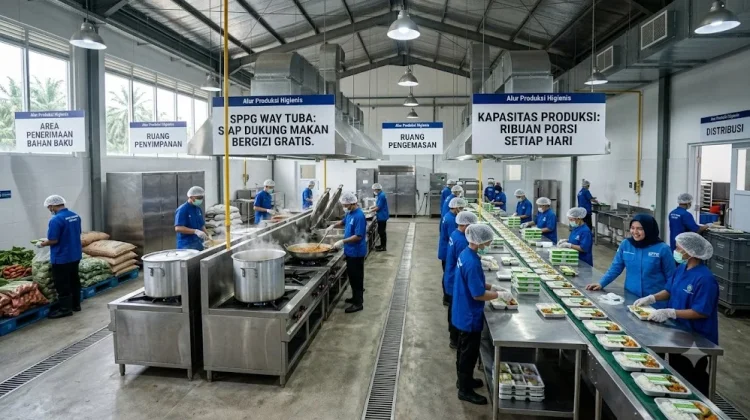 SPPG Way Tuba Siap Produksi Ribuan Porsi MBG Setiap Hari