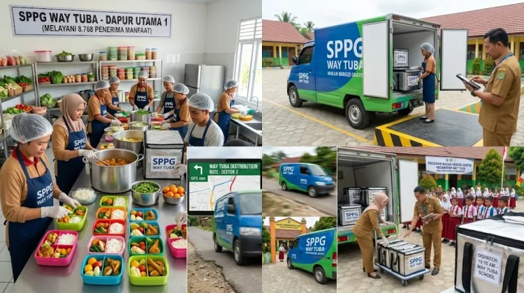 SPPG Way Tuba Optimalkan Distribusi MBG ke Pelosok