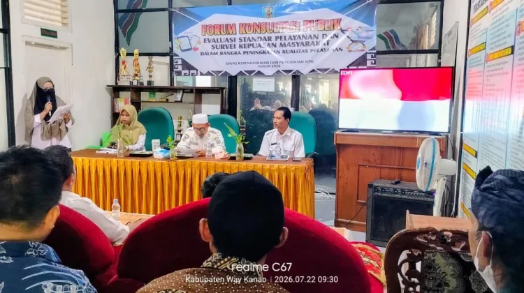 Disdukcapil Way Kanan Perkuat Kualitas Layanan Kependudukan