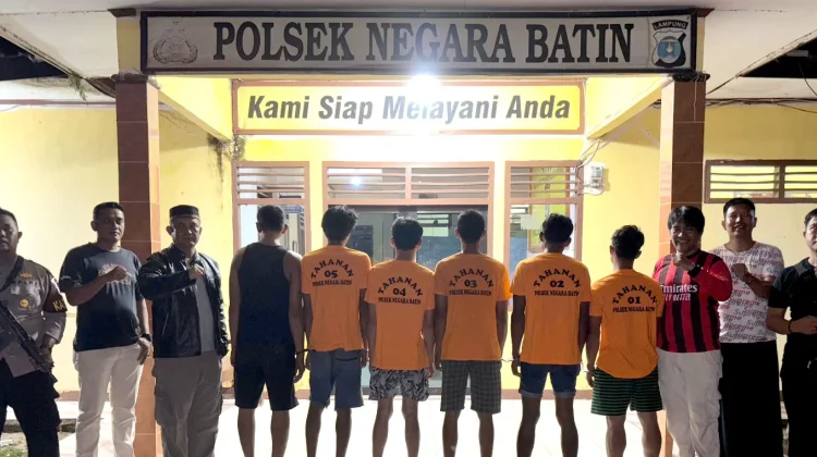 Curi 5,6 Ton Sawit, Enam Pelaku Dibekuk Polsek Negara Batin