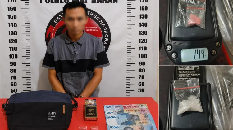 Satresnarkoba Polres Way Kanan Ringkus Terduga Pengedar Narkoba