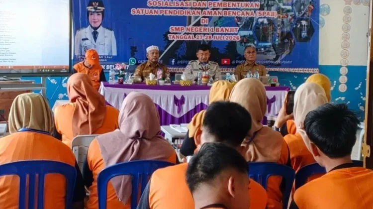 BPBD Way Kanan Bentuk Satuan Pendidikan Aman Bencana