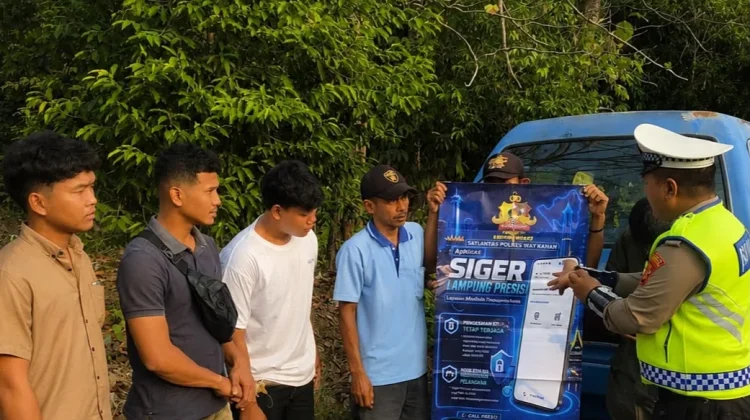 Polres Way Kanan Ajak Masyarakat Manfaatkan Penggunaan Aplikasi Siger Lampung