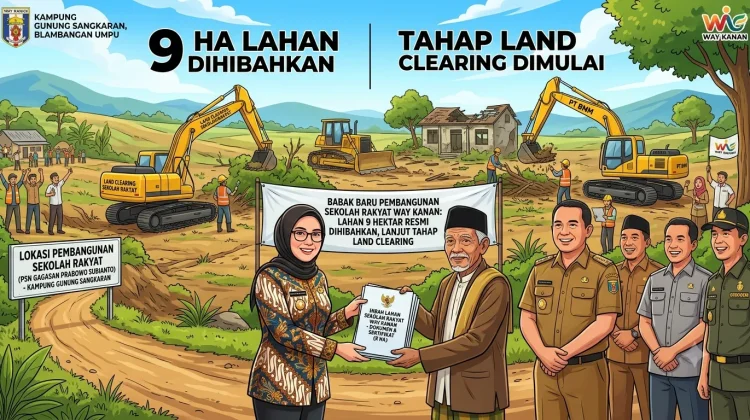 Sekolah Rakyat Way Kanan Segera Masuk Tahap Pematangan Lahan