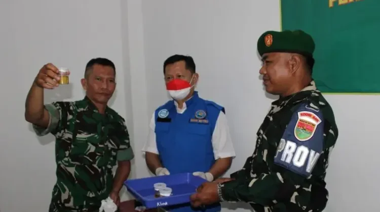Kodim 0411 KM Gelar Tes Urine