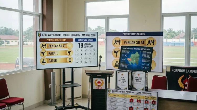 KONI Way Kanan Petakan Atlet untuk Porprov 2026
