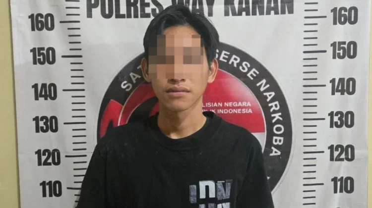 Satresnarkoba Polres Way Kanan Amankan Terduga Pengedar Sabu