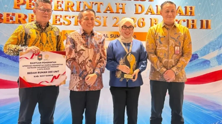 Way Kanan Raih Penghargaan Program 3 Juta Rumah 2026