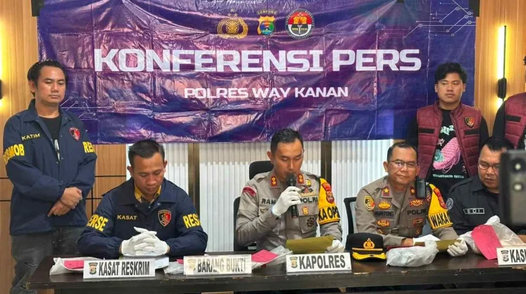 Polres Way Kanan Ungkap Kasus Kematian Satpam PT AKG Sungsang