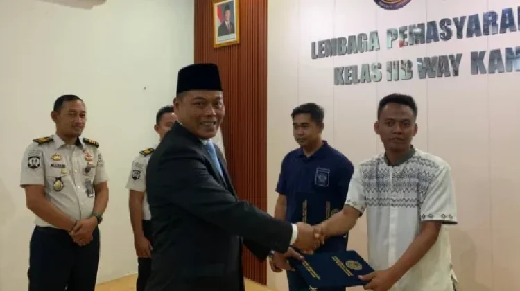 Ratusan Narapidana Lapas Way Kanan Terima Remisi Kemerdekaan