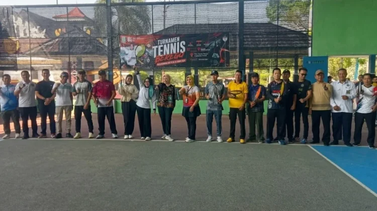 PELTI Way Kanan Gelar Turnamen Tenis Beregu, Diikuti Total 48 Peserta