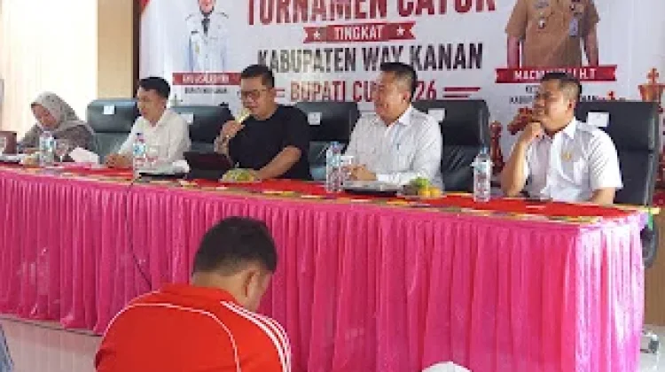 64 Peserta Ikuti Turnamen Catur Bupati Cup Way Kanan