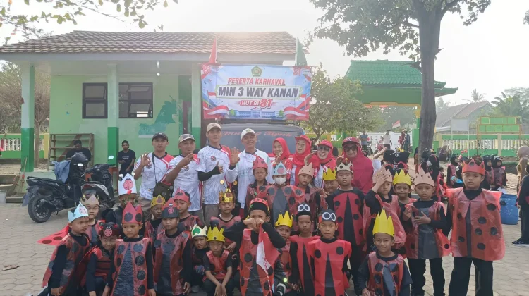 MIN 3 Way Kanan Meriahkan Karnaval HUT Ke-81 RI