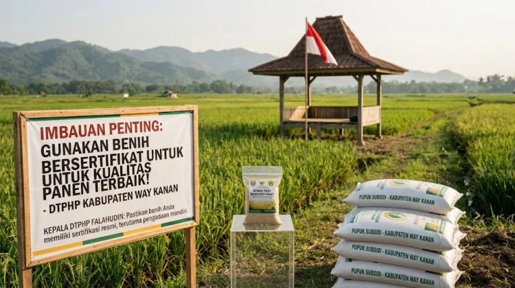 DTPHP Way Kanan Imbau Petani Gunakan Benih Bersertifikat