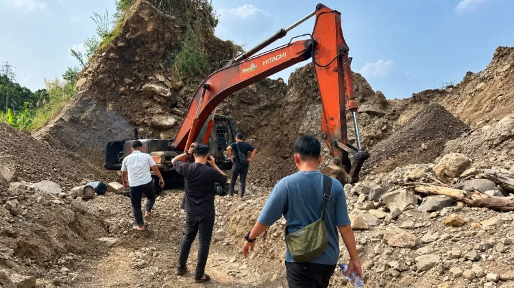 Polres Way Kanan Cek Dugaan Tambang Batu Ilegal