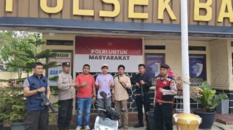 Polsek Baradatu Amankan Motor Hasil Pencurian di Gunung Katun