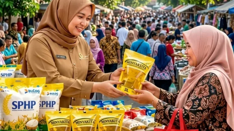Gerakan Pangan Murah Way Kanan Ludes Kurang dari Dua Jam