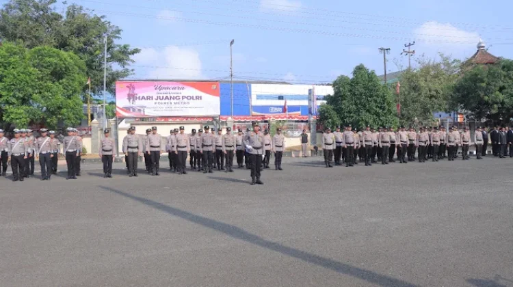 Kapolres Metro Pimpin Upacara Hari Juang Polri