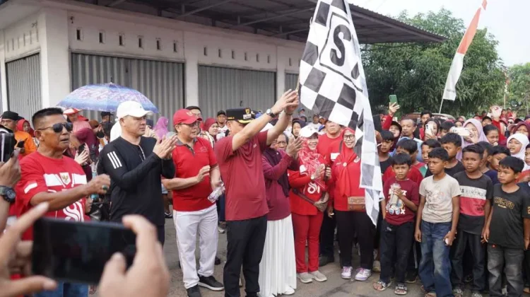 Semarak HUT RI, Jalan Sehat Hadimulyo Berhadiah Motor