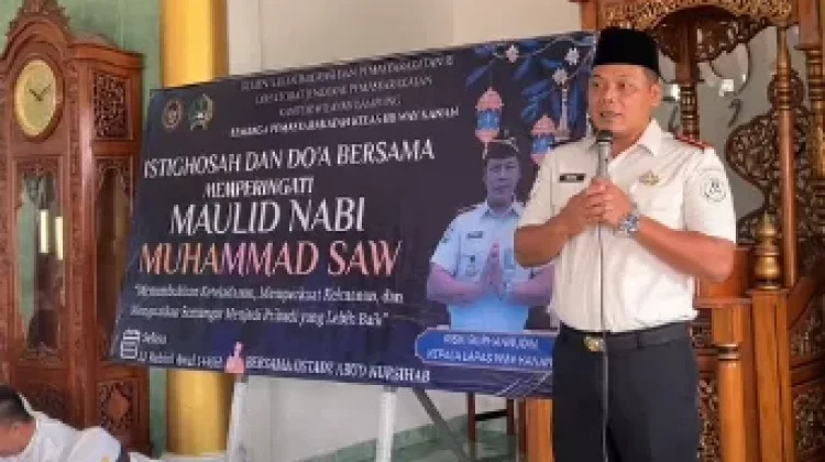 Lapas Way Kanan Gelar Istighosah Maulid Nabi