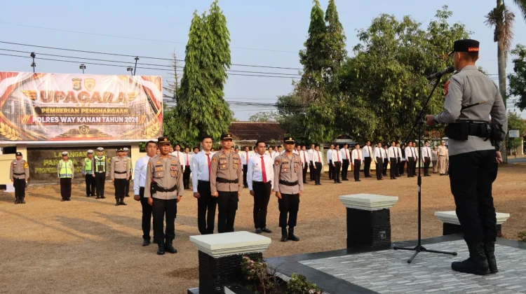 Tiga Polsek di Way Kanan Raih Penghargaan Pelaksanaan Operasi Sikat Krakatau