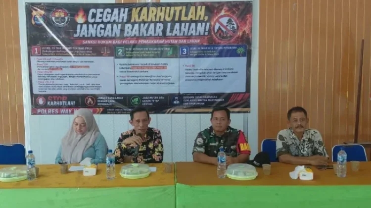 Blambangan Umpu Perkuat Kesiapsiagaan Hadapi Kebakaran Hutan dan Lahan