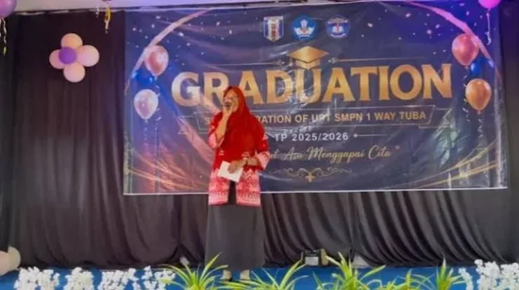 SMPN 1 Way Tuba Imbau Siswa Gunakan Masker saat Kemarau