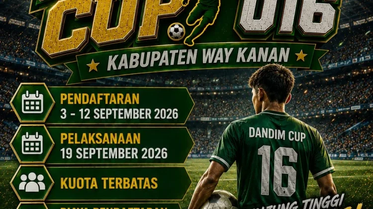 Kodim Way Kanan Siapkan Turnamen Sepak Bola U-16