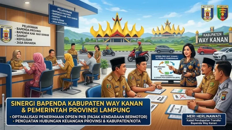 Bapenda Way Kanan Perkuat Sinergi Optimalkan Opsen PKB