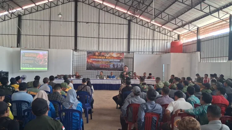 Tim Mabes TNI Berikan Penyuluhan Karhutla di Buay Bahuga