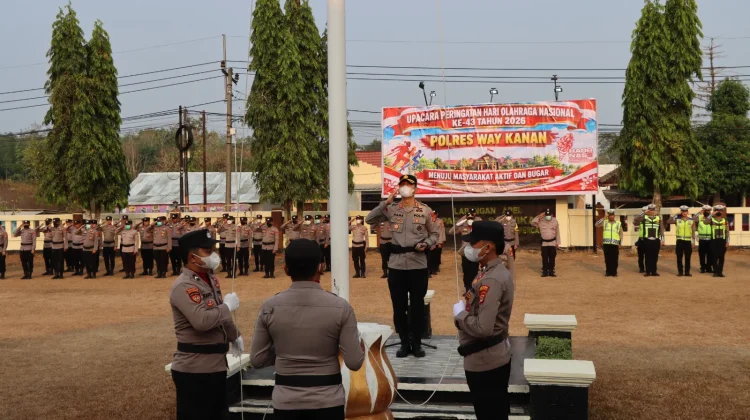 Peringati Haornas ke-43, Polres Way Kanan Dorong Budaya Hidup Sehat dan Solidaritas