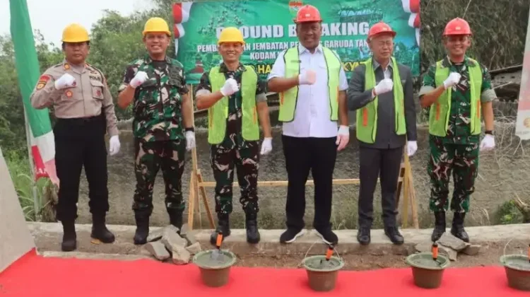 Ground Breaking Jembatan Gantung Lampung tengah