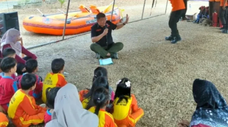 Siswa TK Pembina Kasui Belajar Mitigasi Bencana di BPBD Way Kanan