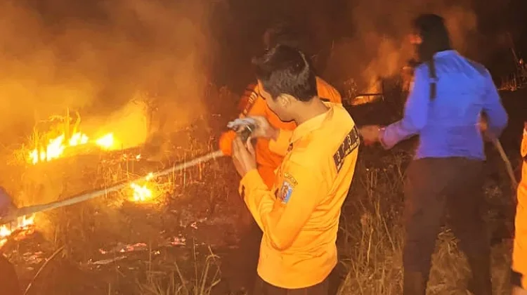 Tim Gabungan Berhasil Padamkan Kebakaran Lahan di Blambangan Umpu