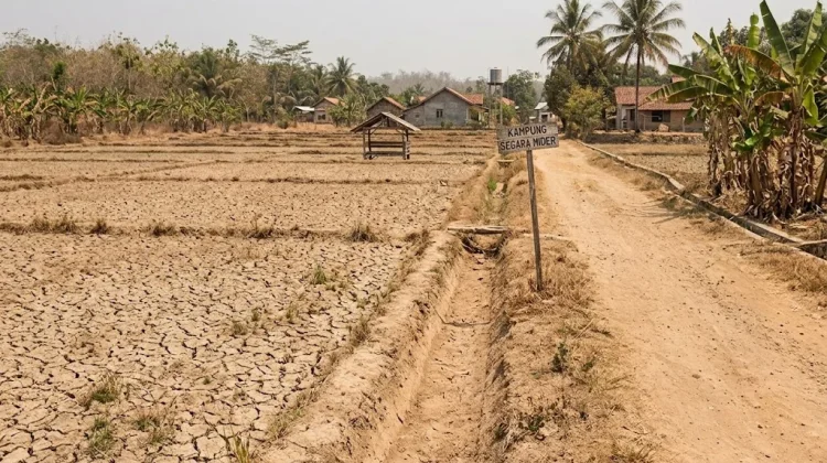 Kekeringan Ganggu Aktivitas Pertanian di Blambangan Umpu