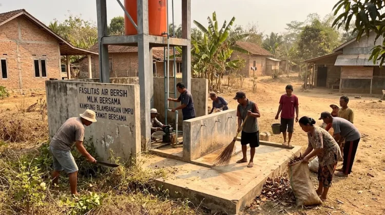 Camat Blambangan Umpu Dorong Warga Rawat Fasilitas Air