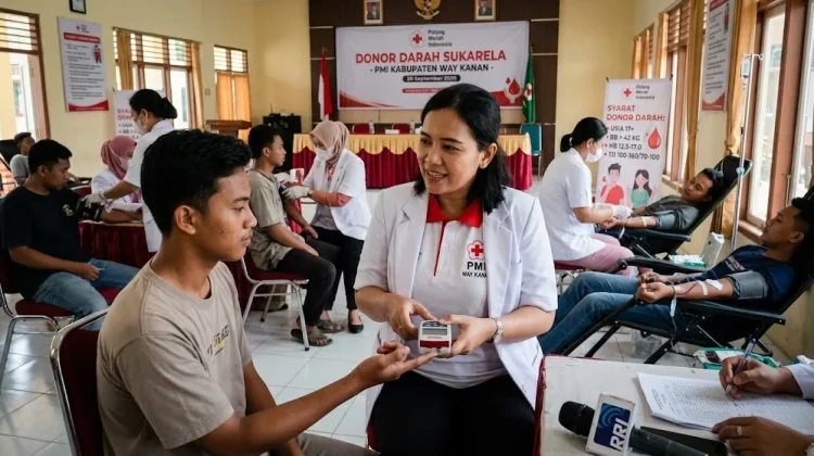 PMI Way Kanan Jelaskan Syarat Donor Darah bagi Masyarakat