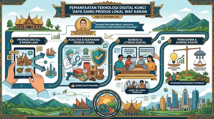 Teknologi Digital Dongkrak Daya Saing Produk Lokal Way Kanan
