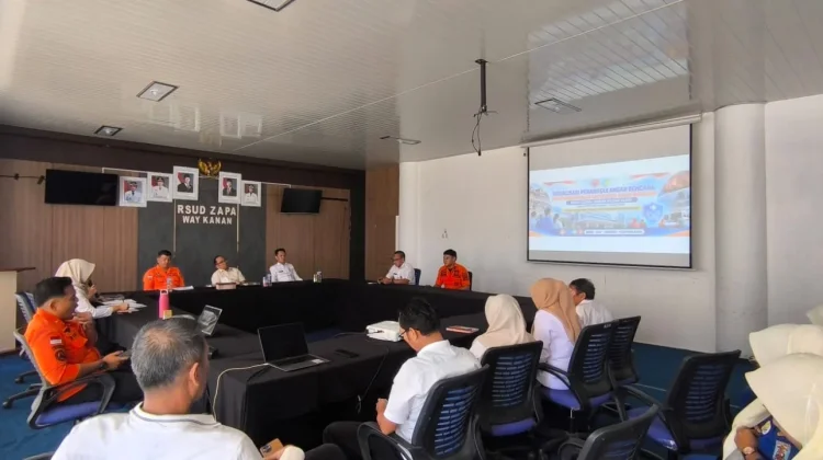 BPBD Way Kanan Sosialisasikan Fasyankes Aman Bencana