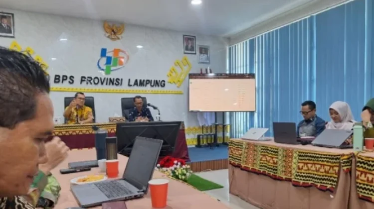 BPS Way Kanan Hadiri Rapat Monev Sensus Ekonomi Tingkat Provinsi
