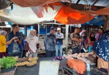 Disperindag Way Kanan Pantau Harga Pangan di Pasar Baradatu