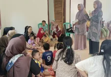 Posyandu Sedap Malam Gelar POPM Cacingan untuk Anak