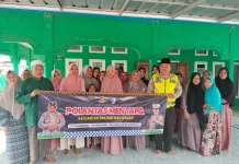 Polantas Menyapa di Masjid, Edukasi Tertib Lalin ke Jamaah Pengajian