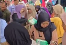 Ratusan Warga Bahuga Antusias Manfaatkan Pasar Murah
