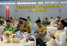Polres Way Kanan Buka Puasa Bersama Komunitas Islam
