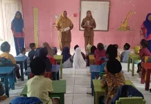 Puskesmas Way Tuba Gelar POPM Cacingan