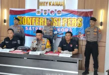 Polres Way Kanan Gagalkan Peredaran 200 Gram Sabu