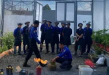 Lapas Way Kanan Bekali Petugas Keterampilan Atasi Kebakaran